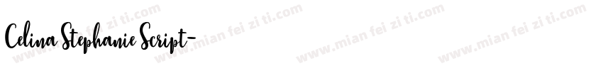 Celina Stephanie Script字体转换